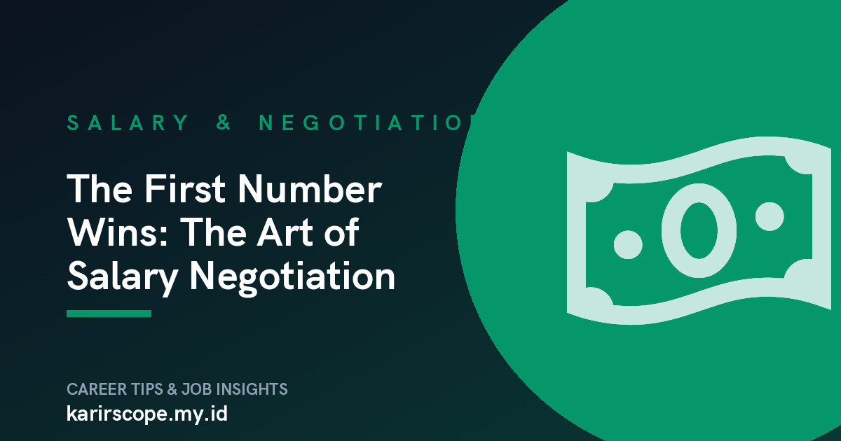 The First Number Wins: The Art of Salary Negotiation