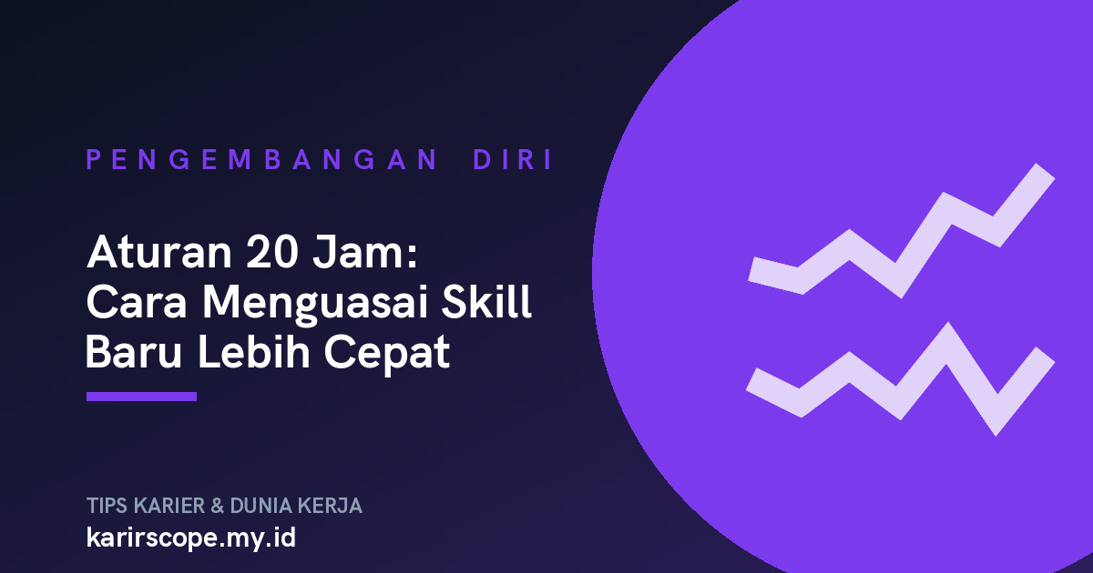 Aturan 20 Jam: Cara Menguasai Skill Baru Lebih Cepat